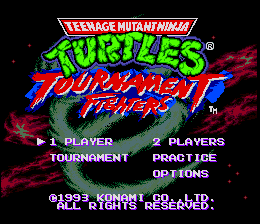 Teenage Mutant Ninja Turtles: Tournament Fighters Sega Genesis Screenshot 1
