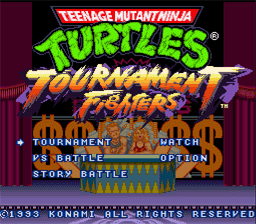 Teenage Mutant Ninja Turtles: Tournament Fighters screen shot 1 1