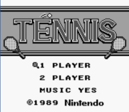 Tennis Gameboy Screenshot Screenshot 1