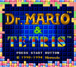 Tetris & Dr. Mario SNES Screenshot Screenshot 1