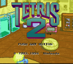 Tetris 2 Super Nintendo Screenshot 1
