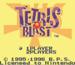 Tetris Blast Gameboy Screenshot Screenshot 1