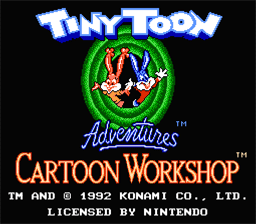 Tiny Toon Adventures: Cartoon Workshop NES Screenshot 1