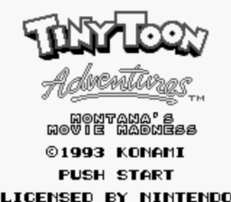 Tiny Toon Adventures: Montana's Move Madness GB Screenshot 1