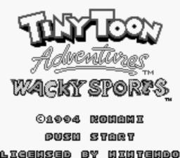 Tiny Toon Adventures: Wacky Sports screen shot 1 1