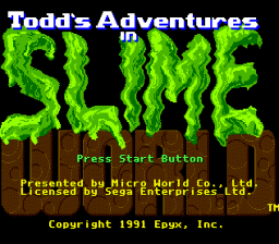 Todd's Adventures in Slime World Genesis Screenshot Screenshot 1