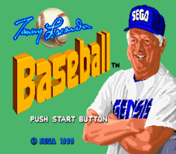 Tommy Lasorda Baseball Genesis Screenshot Screenshot 1