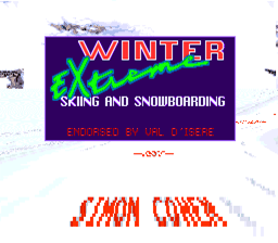 Tommy Moe's Winter Extreme: Skiing & Snowboarding Super Nintendo Screenshot 1
