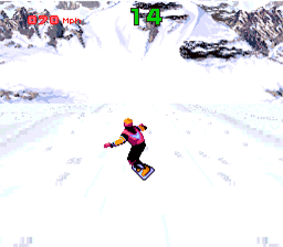 Tommy Moe's Winter Extreme: Skiing & Snowboarding SNES Screenshot 2