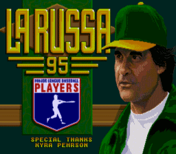 Tony Larussa Baseball 95 Genesis Screenshot Screenshot 1