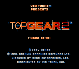Top Gear 2 Sega Genesis Screenshot 1