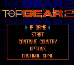 Top Gear 2 Super Nintendo Screenshot 1