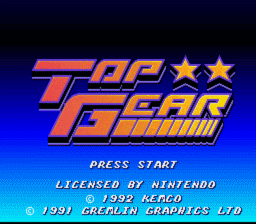 Top Gear Super Nintendo Screenshot 1