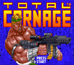 Total Carnage SNES Screenshot Screenshot 1