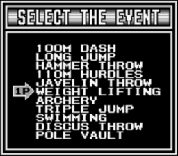 Track & Field Gameboy Screenshot Screenshot 3