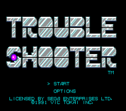 Trouble Shooter Genesis Screenshot Screenshot 1