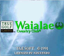 True Golf Classics: Waialae Country Club SNES Screenshot 1