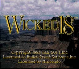 True Golf: Wicked 18 SNES Screenshot 1