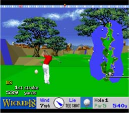 True Golf: Wicked 18 SNES Screenshot 2
