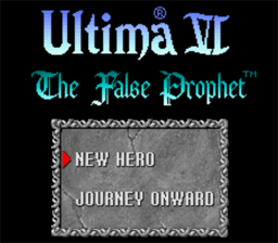 Ultima 6: The False Prophet Super Nintendo Screenshot 1