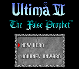 Ultima 6: The False Prophet SNES Screenshot 1
