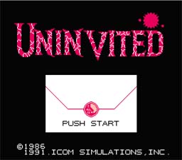 Uninvited NES Screenshot 1