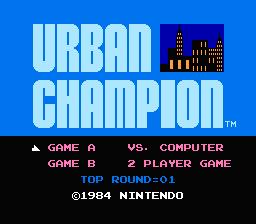 Urban Champion NES Screenshot Screenshot 1