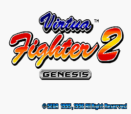 Virtua Fighter 2 Genesis Screenshot Screenshot 1