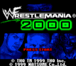 WWF Wrestle Mania 2000 Gameboy Color Screenshot 1