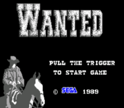 Wanted Master System Screenshot 1