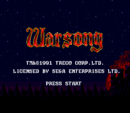 Warsong Genesis Screenshot Screenshot 1