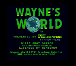 Wayne's World SNES Screenshot Screenshot 1