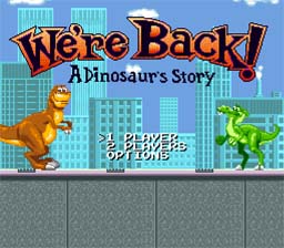 We're Back! A Dinosaur's Story SNES Screenshot Screenshot 1