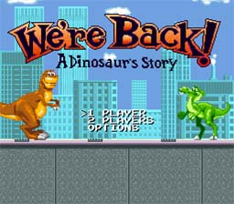We're Back! A Dinosaur's Story SNES Screenshot 1