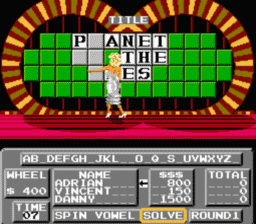 Wheel of Fortune: Family Edition NES Screenshot 4
