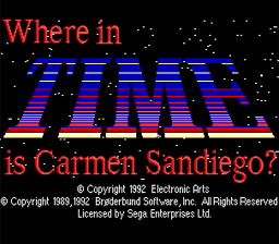 Where in Time is Carmen Sandiego? Sega Genesis Screenshot 1