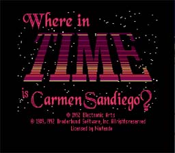 Where in Time is Carmen Sandiego? Super Nintendo Screenshot 1