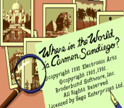 Where in the World is Carmen Sandiego? Sega Genesis Screenshot 1