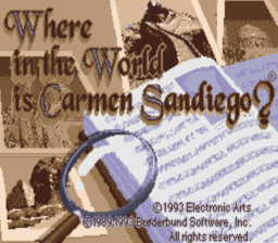 Where in the World is Carmen Sandiego? SNES Screenshot Screenshot 1