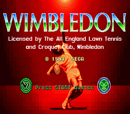 Wimbledon Championship Tennis Genesis Screenshot Screenshot 1