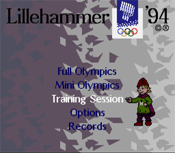 Winter Olympic Games SNES Screenshot Screenshot 1