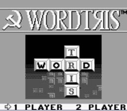 Wordtris Gameboy Screenshot Screenshot 1