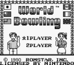 World Bowling Gameboy Screenshot Screenshot 1