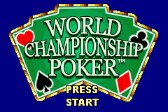 World Championship Poker GBA Screenshot Screenshot 1