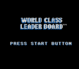 World Class Leader Board Golf Gamegear Screenshot Screenshot 1