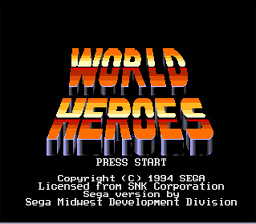World Heroes Genesis Screenshot 1