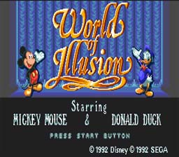 World of Illusion Sega Genesis Screenshot 1