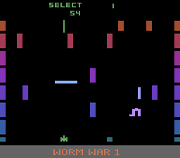Worm War 1 Atari 2600 Screenshot 2