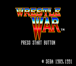 Wrestle War Genesis Screenshot Screenshot 1