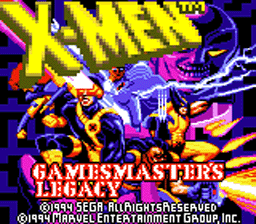 X-Men: Games Master's Legacy Sega GameGear Screenshot 1
